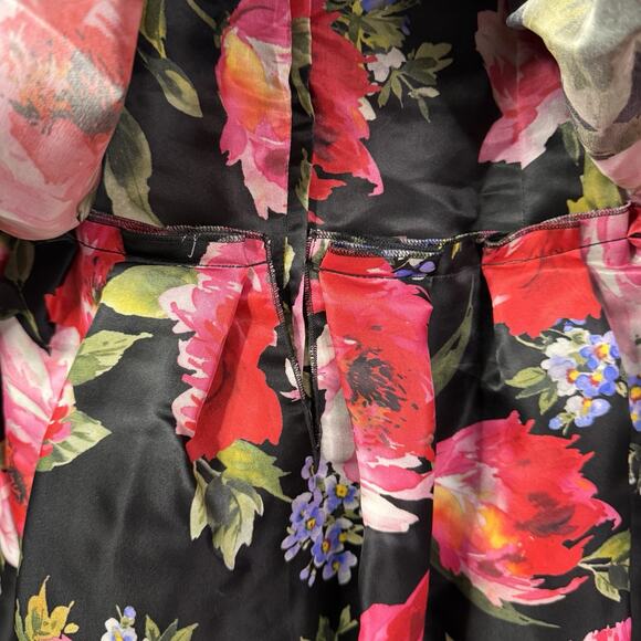 Dolce & Gabbana Runway Dark Floral Ruffle Mini Dress NWT IT 38 US 2 Romantic - Picture 12 of 16